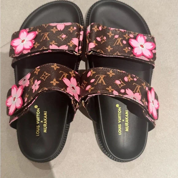 Women murakami floral summer slides sandals - Picture 1 of 4